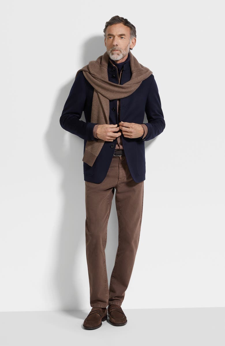 ZEGNA Oasi Cashmere Il Conte Jacket, Alternate, color, Navy Blue