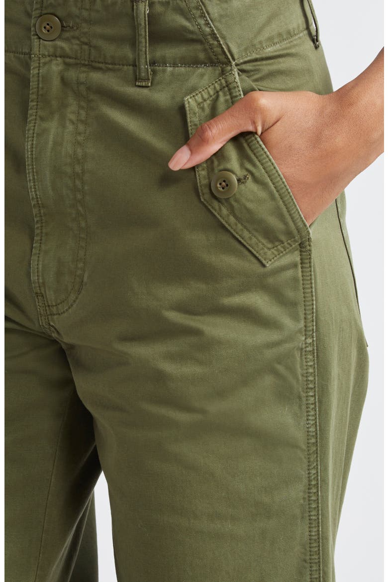 Mandy Cotton Parachute Pants, Alternate, color, ARMY