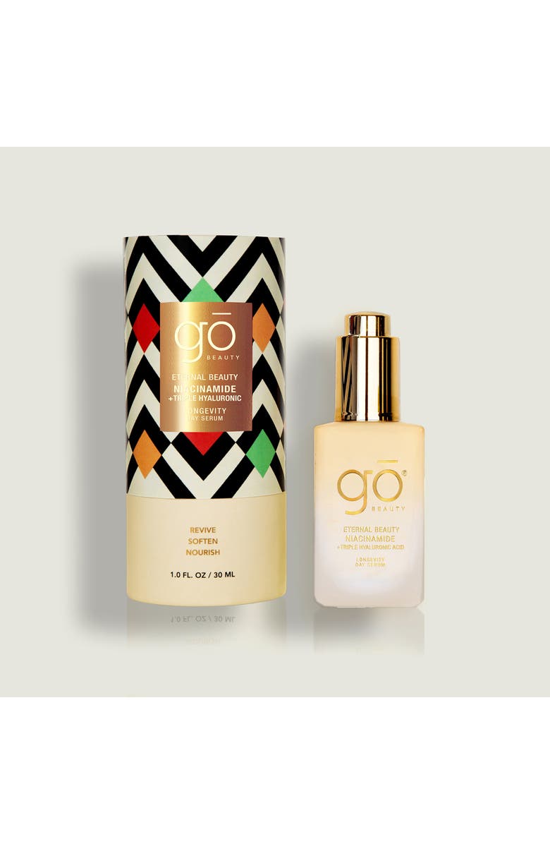 Go Beauty ETERNAL BEAUTY - Niacinamide + Hydrolyzed Collagen + 3 Hyaluronic Acid, Day Serum 1oz, Alternate, color, NO COLOR