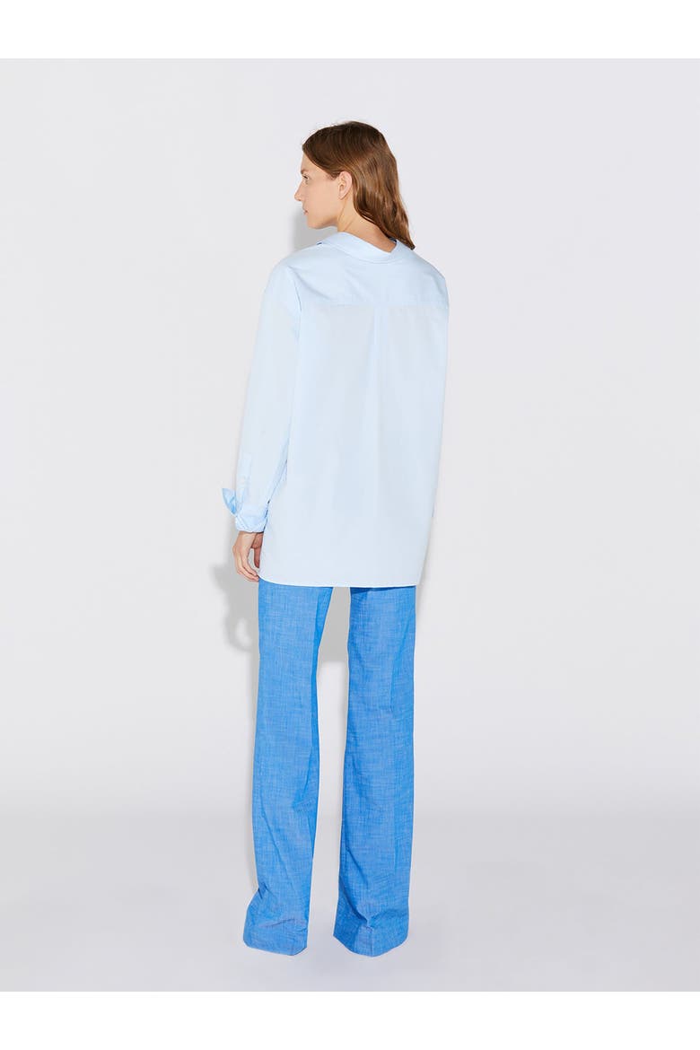 Petra Cotton Poplin Boyfriend Oversize Shirt, Alternate, color, Blue