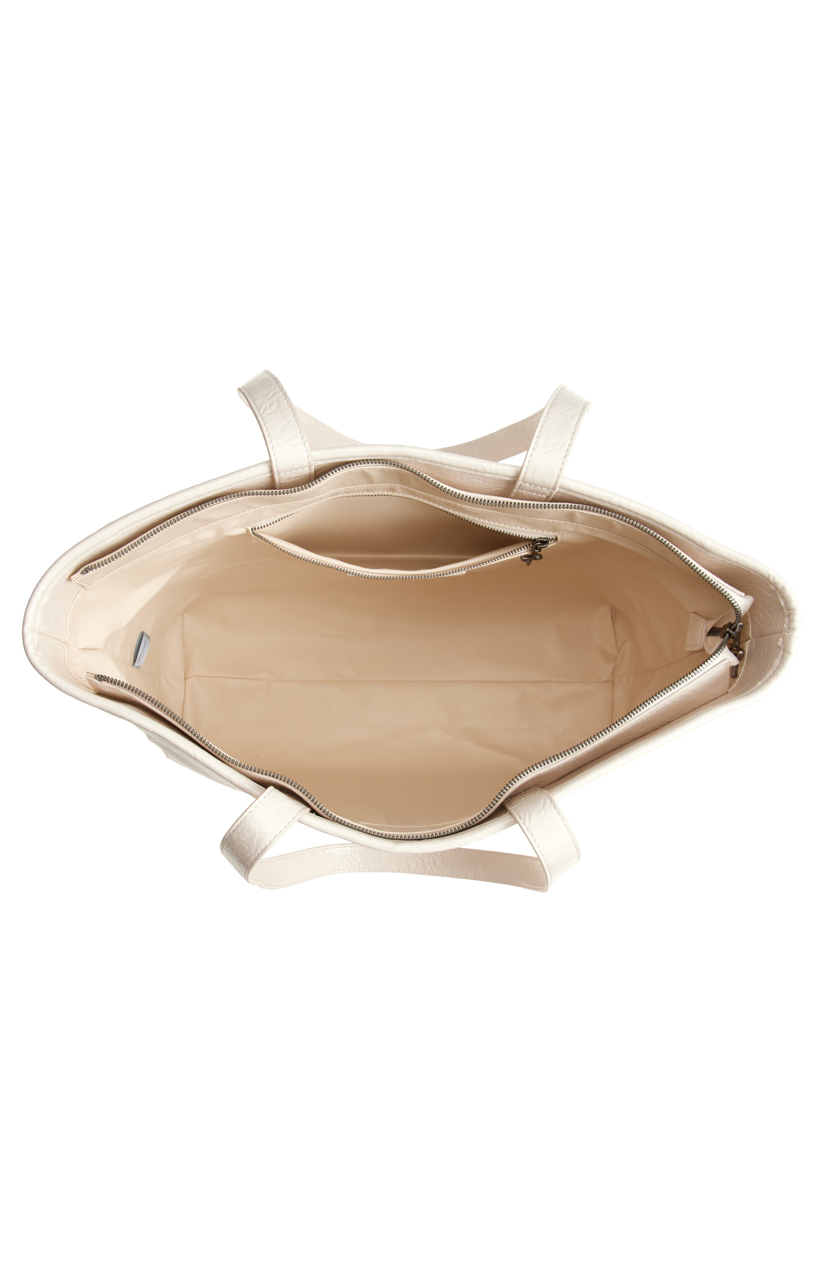 SANTO STUDIO Twitch Stenberg Ivory Tote, Alternate, color, Cream