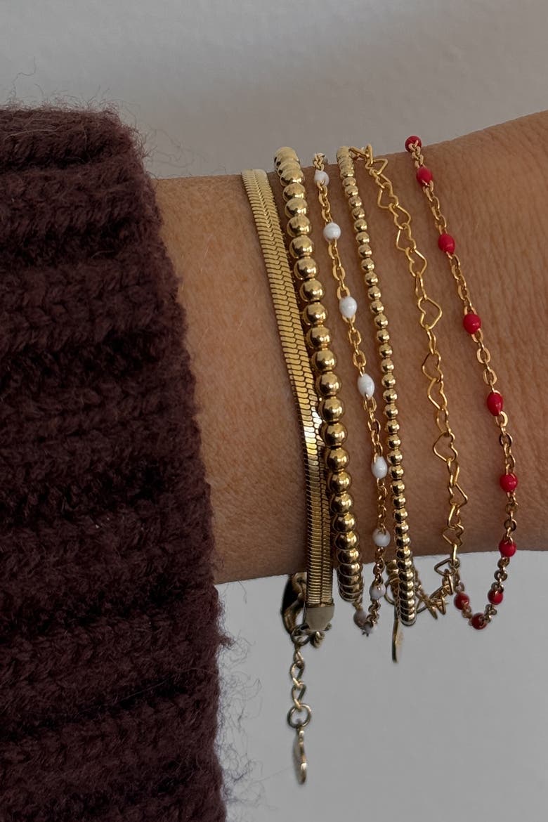 Heartstring Bracelet, Alternate, color, Gold