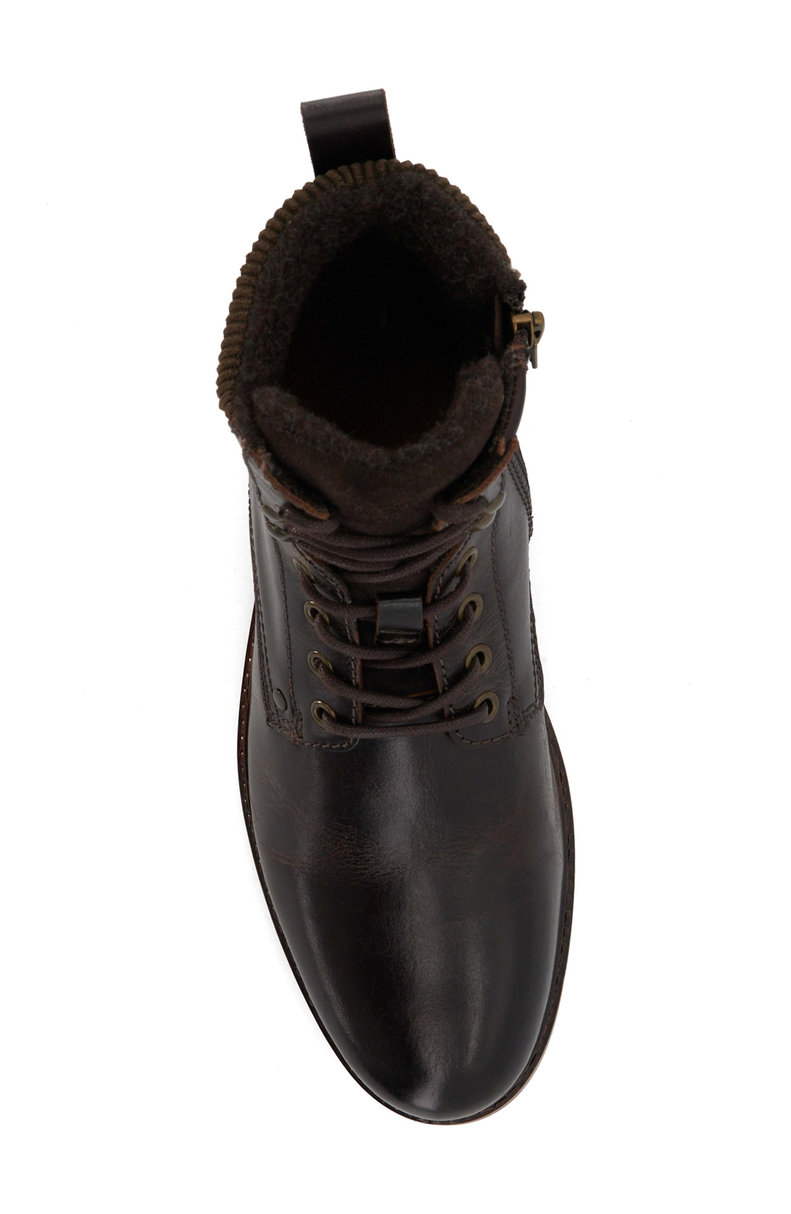 Dune London Coltonn Lace-Up Leather Boot, Alternate, color, 
