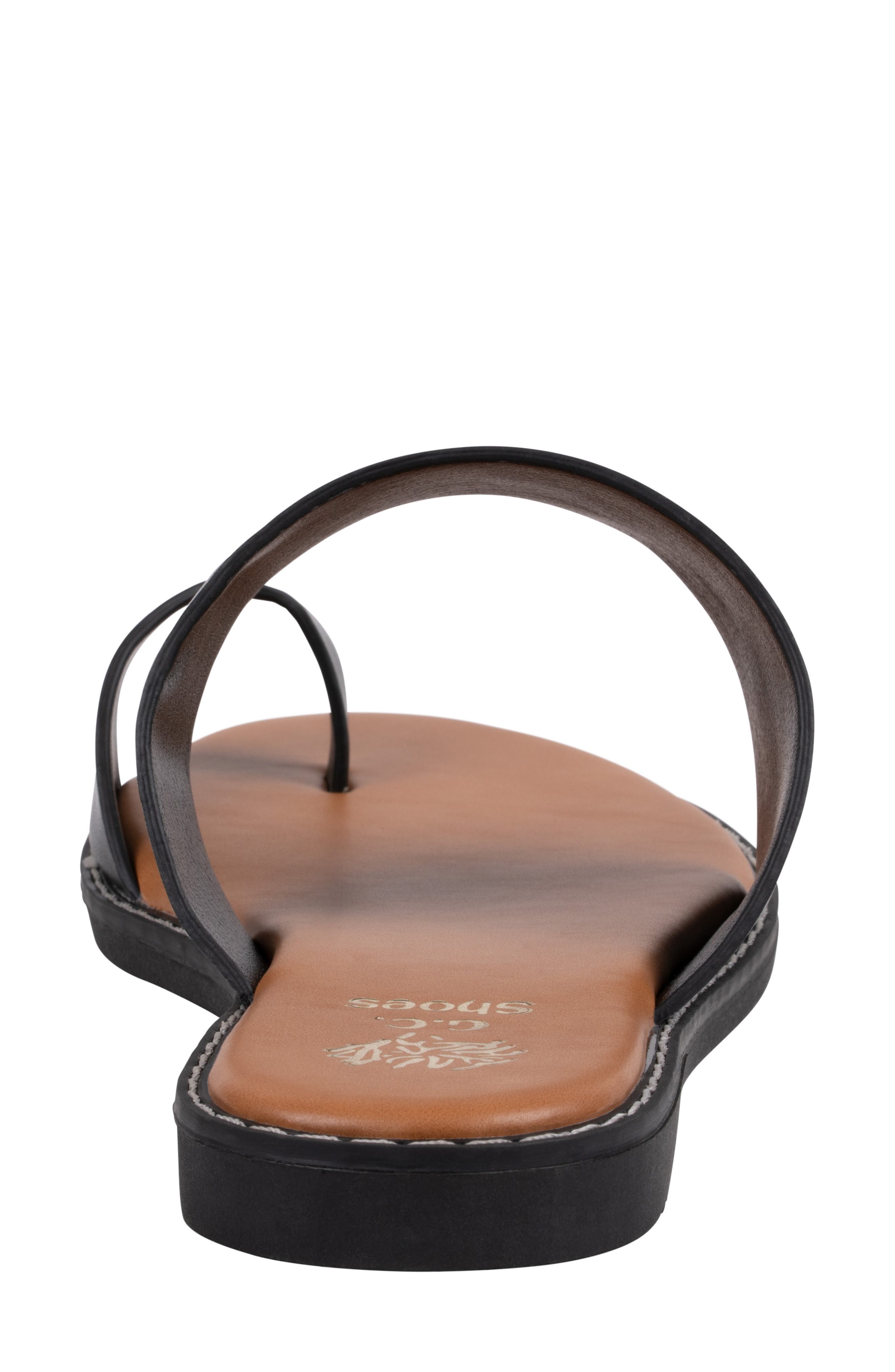 GOOD CHOICE NEW YORK Florence Toe Loop Sandal, Alternate, color, Black