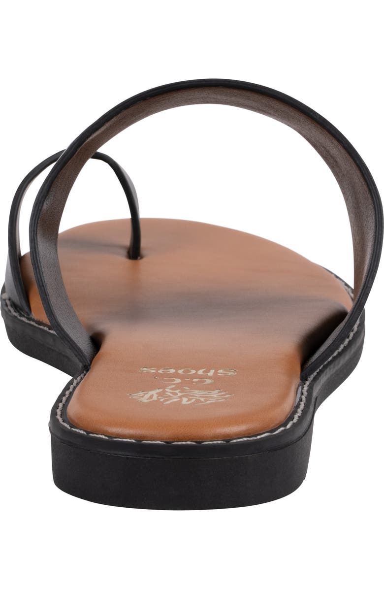 GOOD CHOICE NEW YORK Florence Toe Loop Sandal, Alternate, color, Black