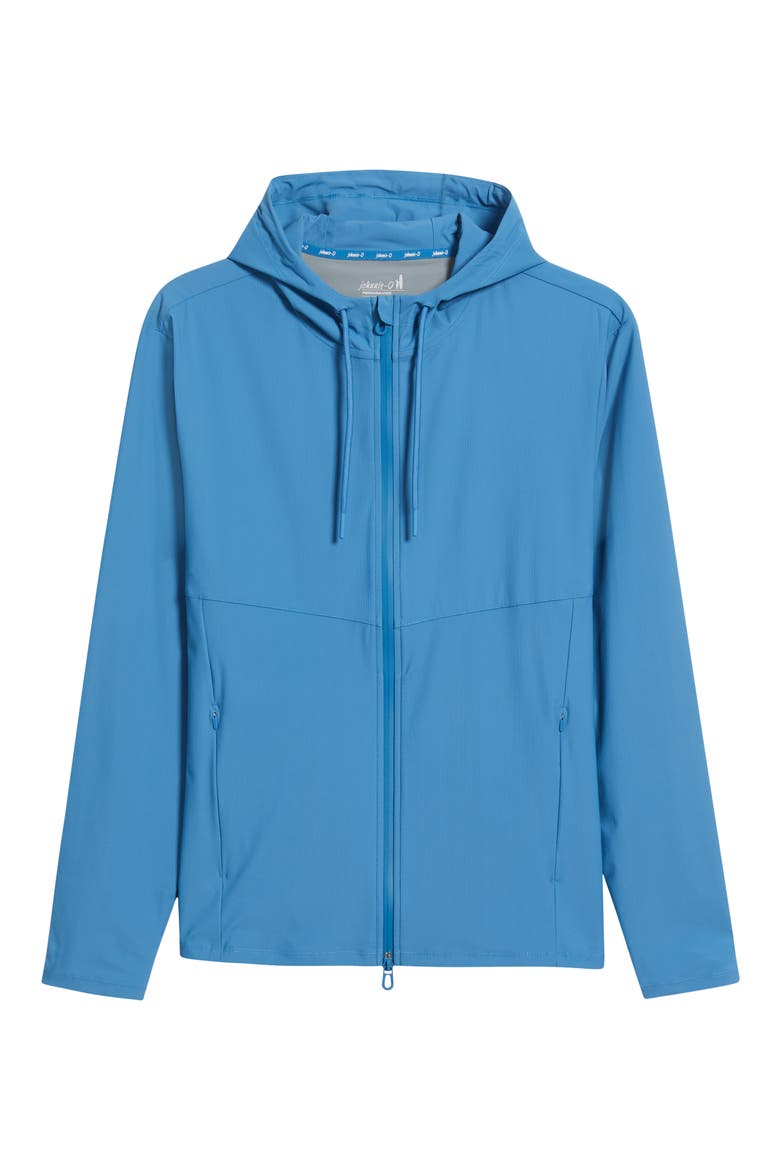 Marshal Stretch Nylon Hooded Jacket, Alternate, color, BARRELS BLUE