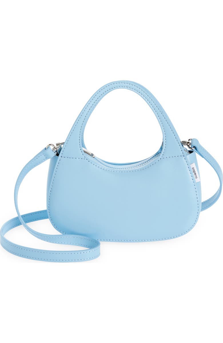 Coperni Micro Swipe Baguette Leather Top Handle Bag, Main, color,