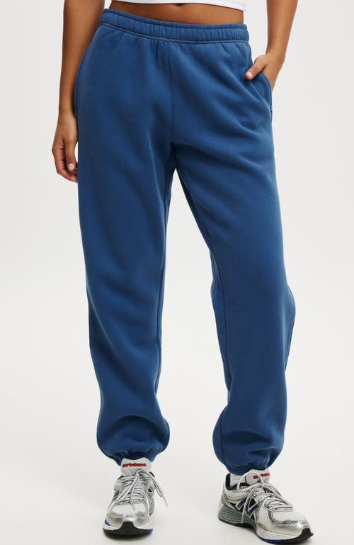 Cotton On Body Plush Essential Gym Sweatpant In Deep Blue