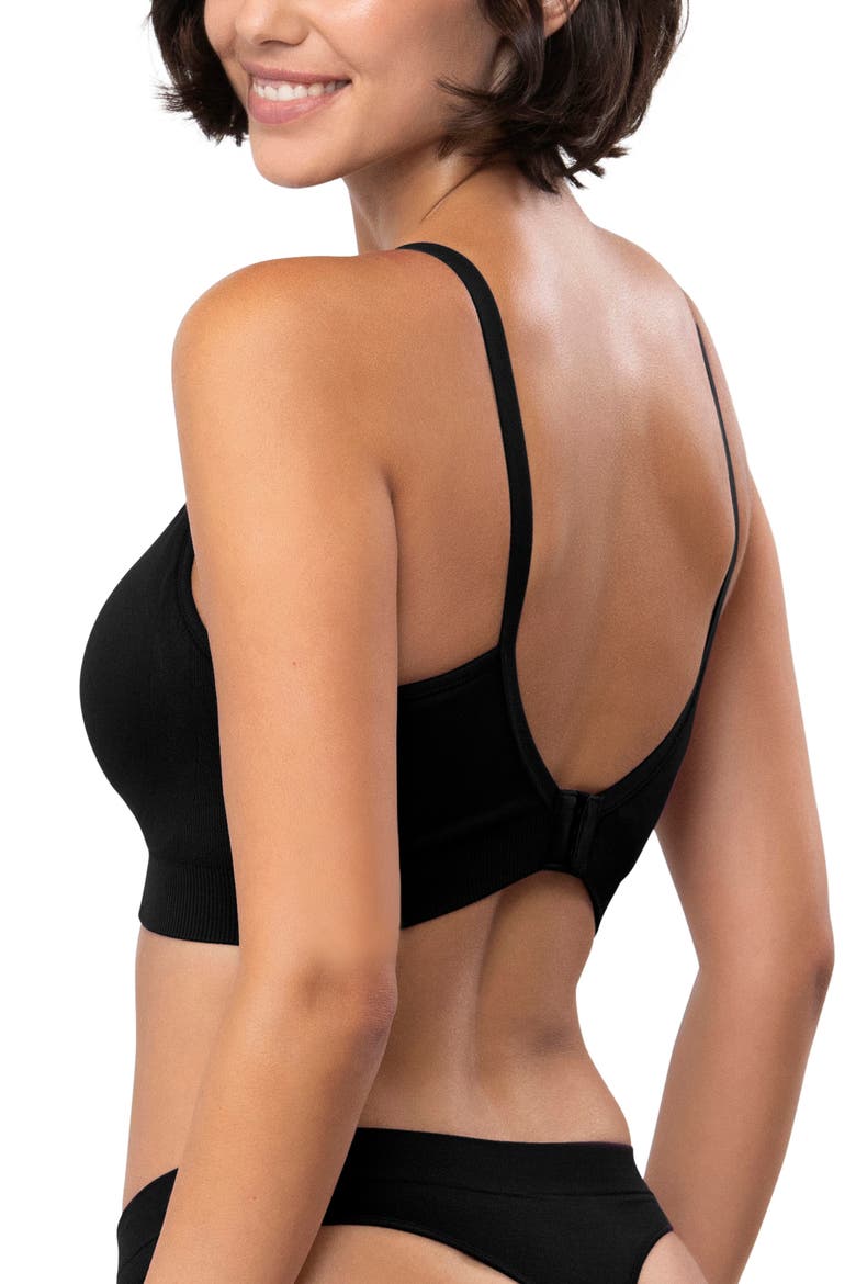Full Coverage Comfort Bra, Alternate, color, Black