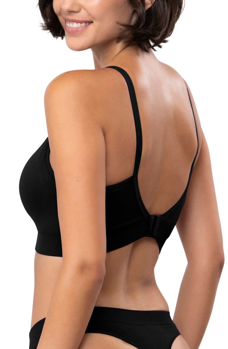 Underoutfit Full Coverage Comfort Bra, Alternate, color, Black