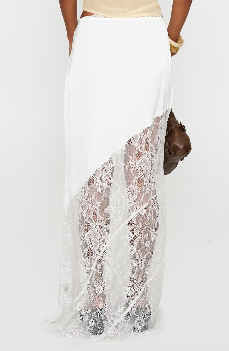 Princess Polly Castelli Lace Maxi Skirt, Alternate, color, White