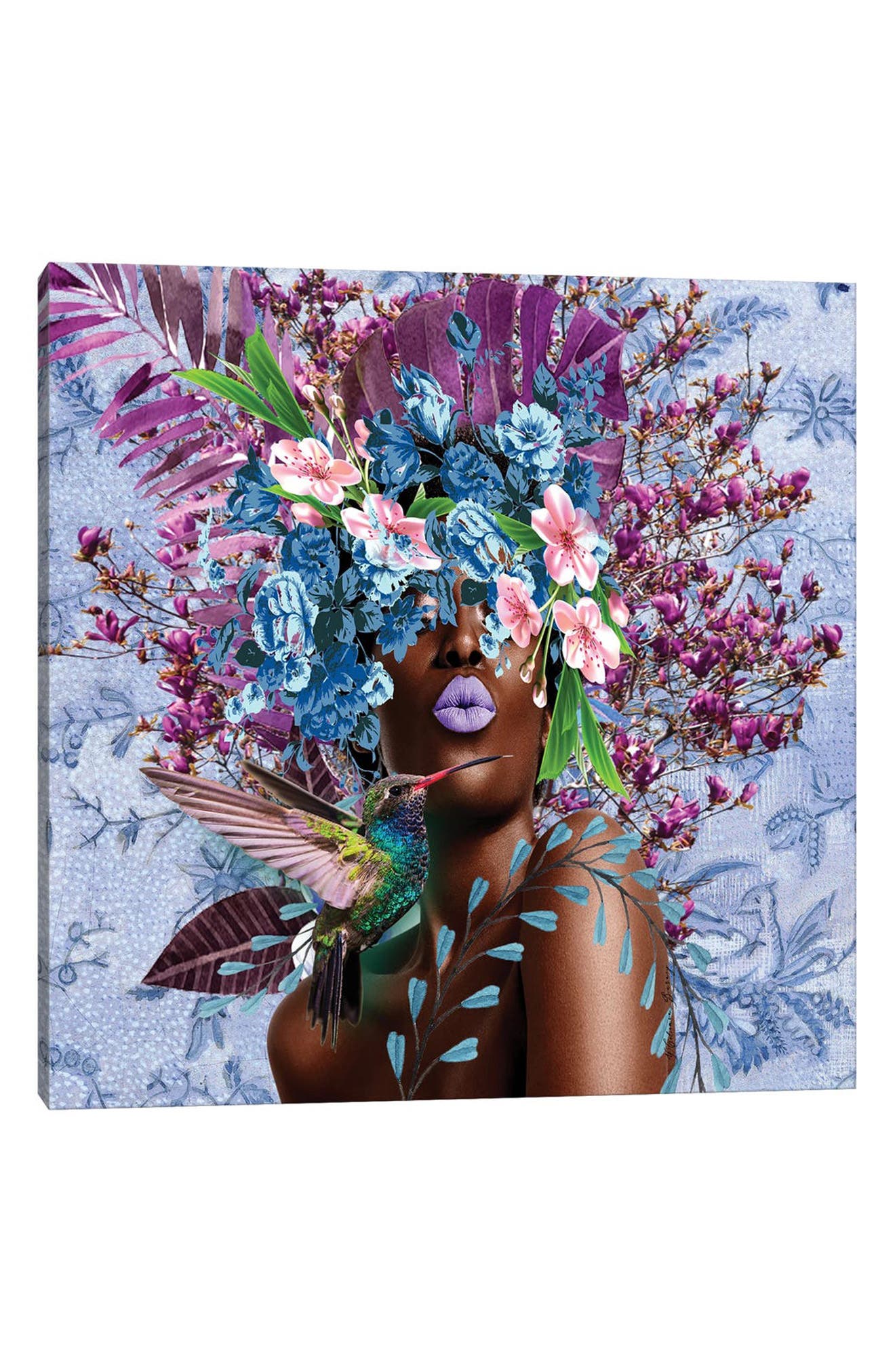 iCanvas Women In Bloom - Purplicious by Yvonne Coleman Burney Canvas Wall Art