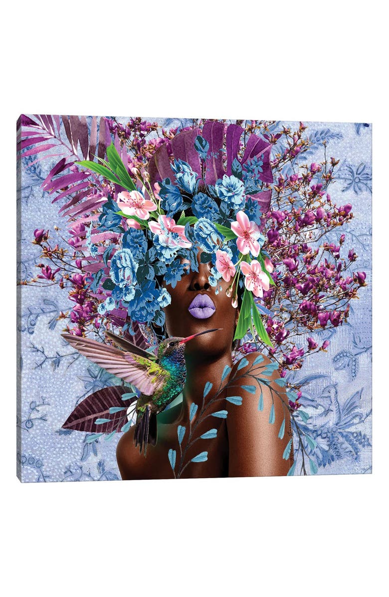 iCanvas Women In Bloom - Purplicious by Yvonne Coleman Burney Canvas Wall Art, Main, color, Multi