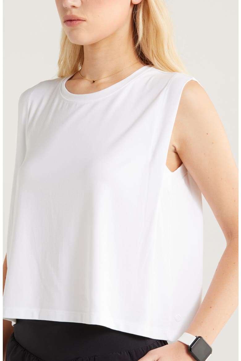 New Take Boxy Tank Top, Alternate, color, WHITE