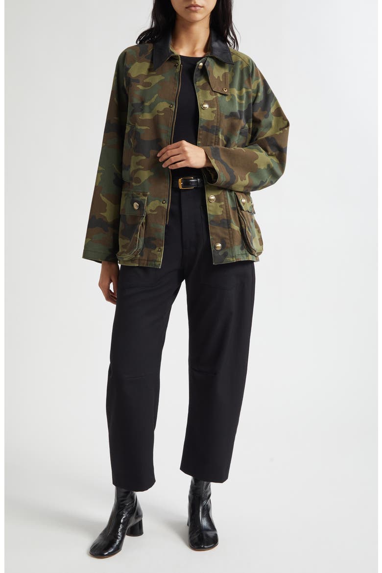 Andrew Stretch Cotton Military Jacket, Alternate, color, CAMOUFLAGE
