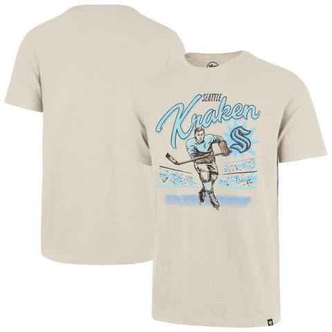 Men's '47  Natural Seattle Kraken Hockey Player Golden Age Scrum T-Shirt