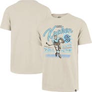 '47 Men's '47  Natural Seattle Kraken Hockey Player Golden Age Scrum T-Shirt