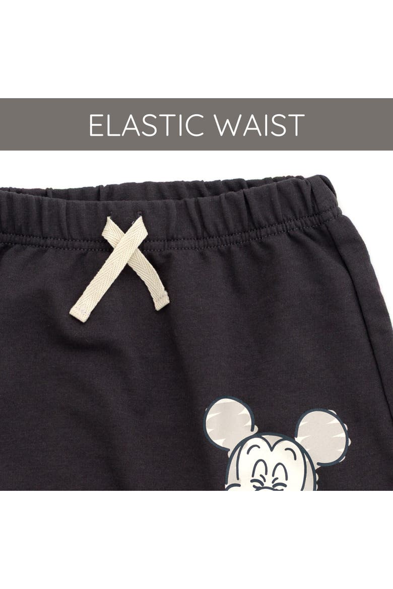 Mickey Mouse French Terry Hooded Tee and Shorts Set, Alternate, color, Mickey Dark Grey