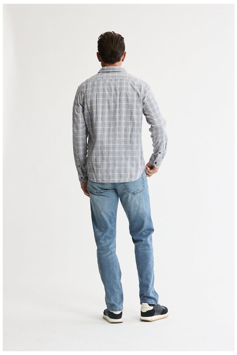 Manor Stretch Flannel Button-Down Shirt, Alternate, color, Light Grey