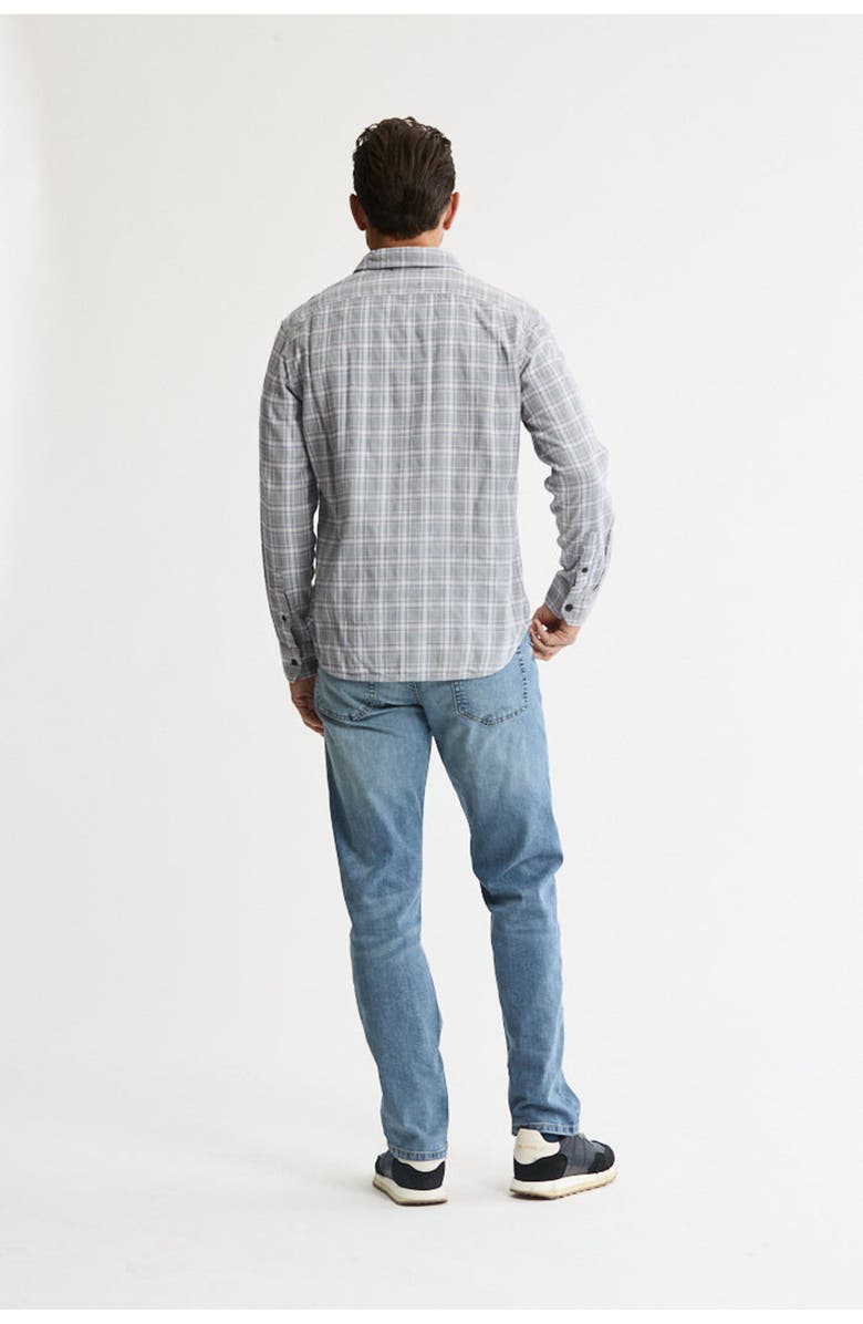 JACHS Manor Stretch Flannel Button-Down Shirt, Alternate, color, Light Grey