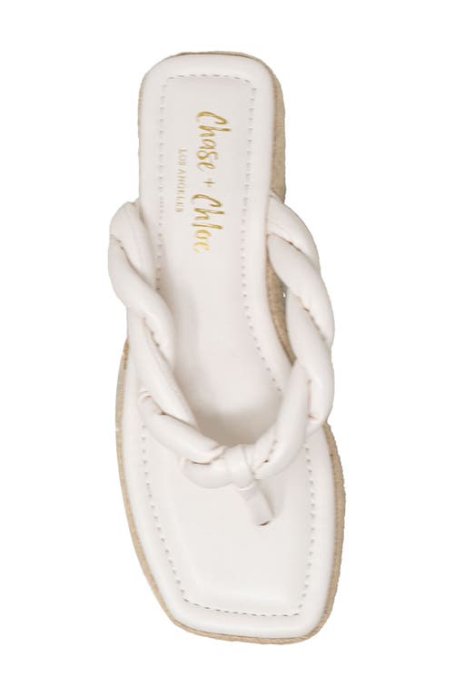 Chase & Chloe Chase And Chloe Twist Strap Espadrille Sandal