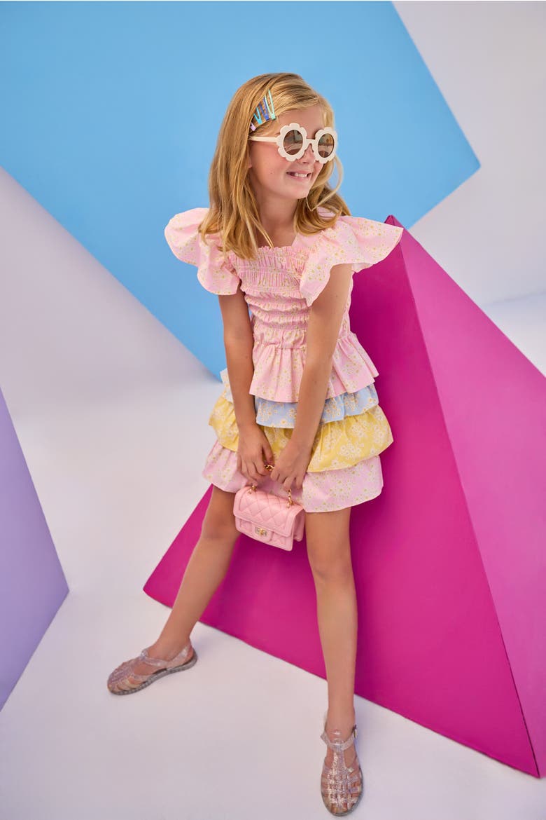 Kids' Tiered Skort, Alternate, color, Mixed Ditsy Floral