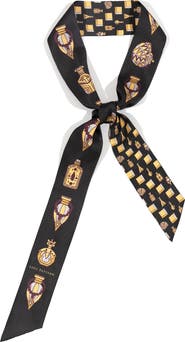 Lost Pattern "Amora" Silk Skinny Scarf