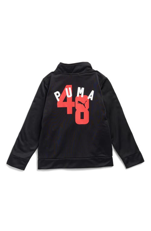 Puma Kids' Logo Print Tricot Track Jacket & Joggers Set In Black