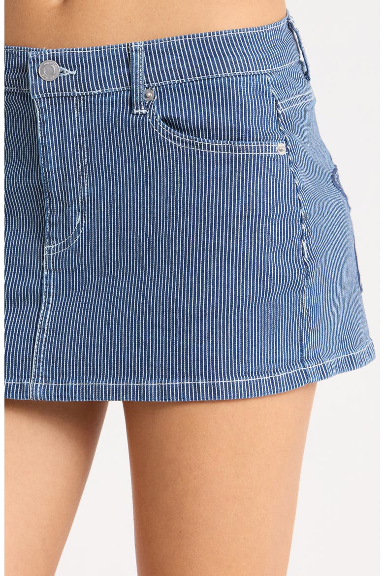 Pinstripe Denim Miniskirt, Alternate, color, DENIM STRIPE