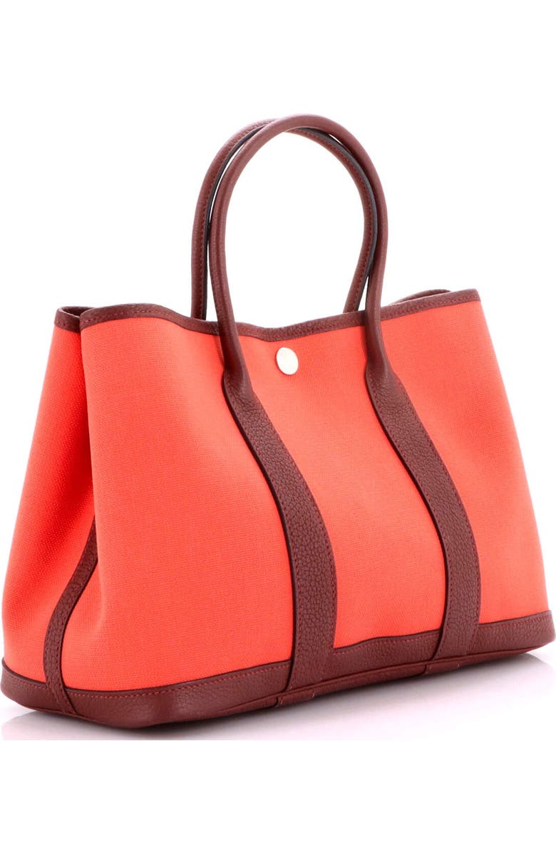 Pre-Owned Hermes Garden Party Tote Toile and Leather 30, Alternate, color, Rose Texas