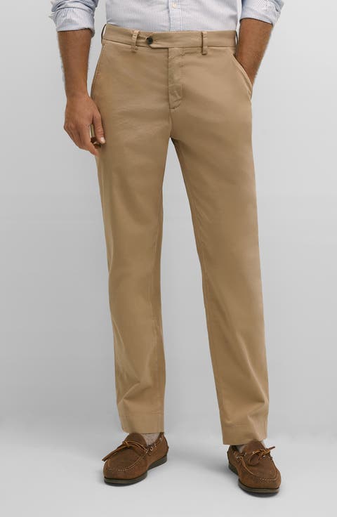The Friday Regular Flat Front Straight Leg Cotton Chinos