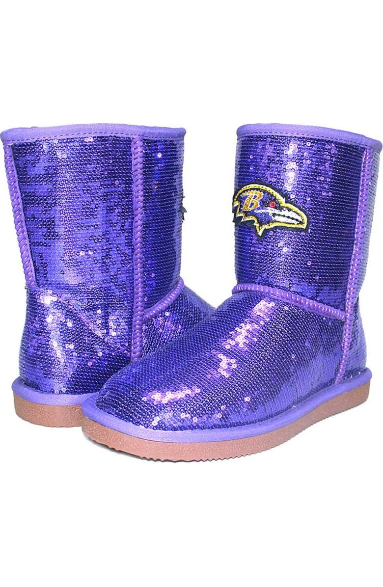 CUCE Women's Cuce Baltimore Ravens Sequin Boots, Alternate, color,
