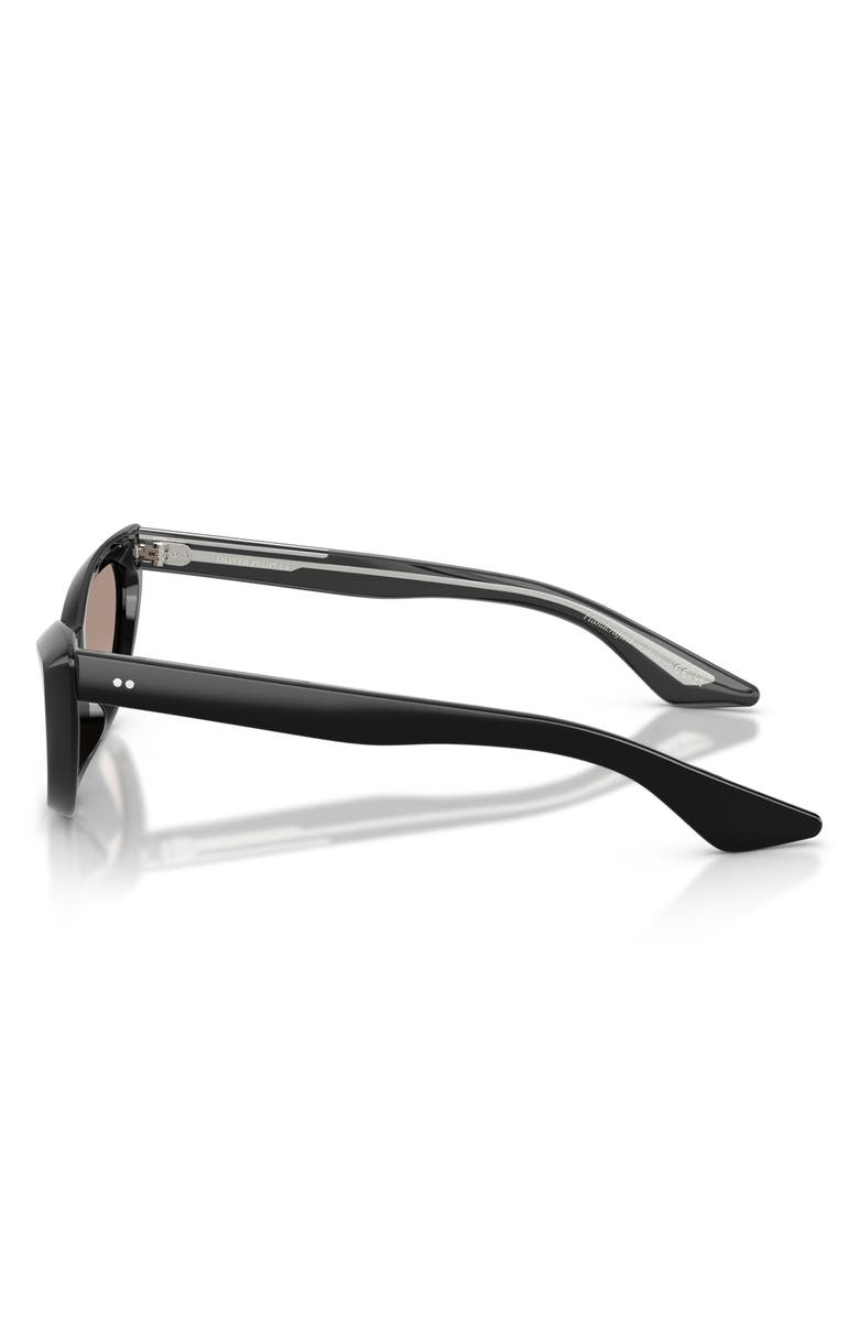 Oliver Peoples 53mm Khaite Cat Eye Sunglasses, Alternate, color, Black / Demo Lens