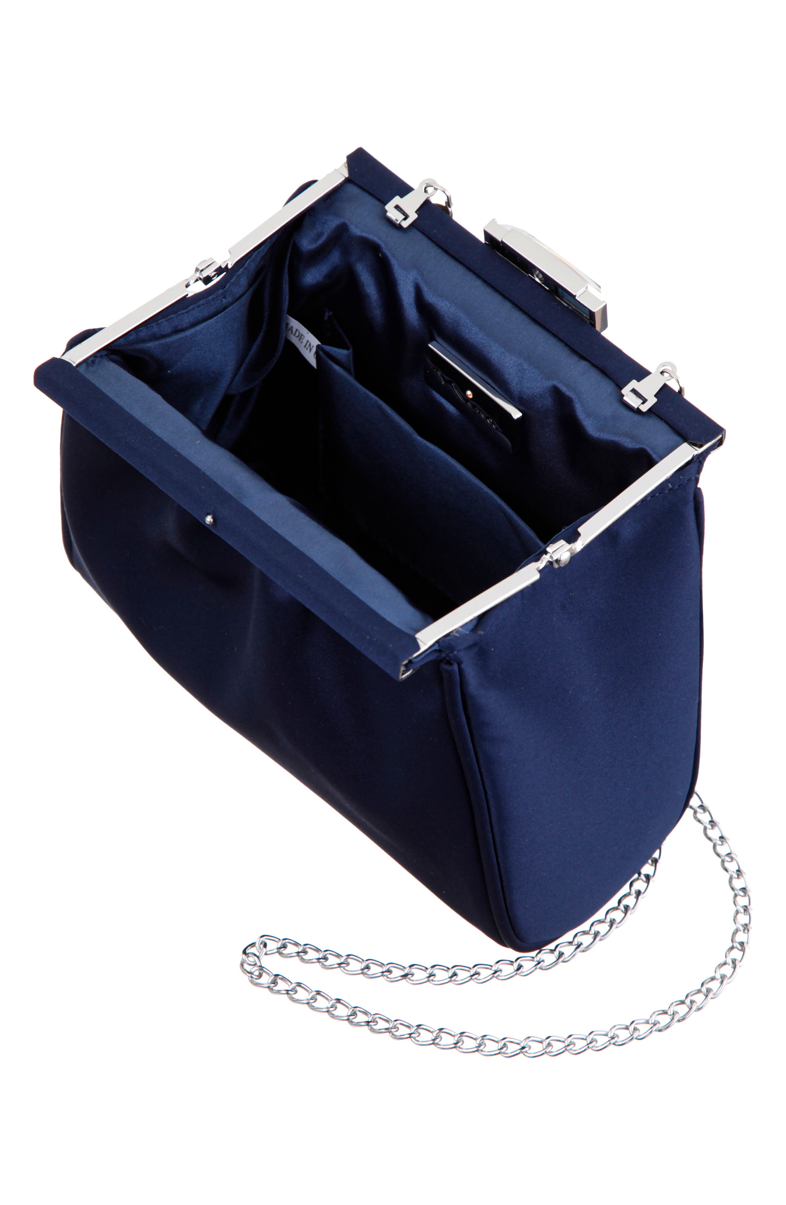 Blayz Frame Clutch, Alternate, color, NAVY