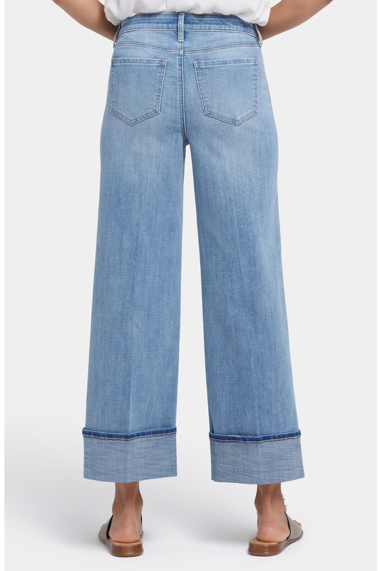 Teresa Deep Cuff Wide Leg Jeans, Alternate, color, MADISON RIVER