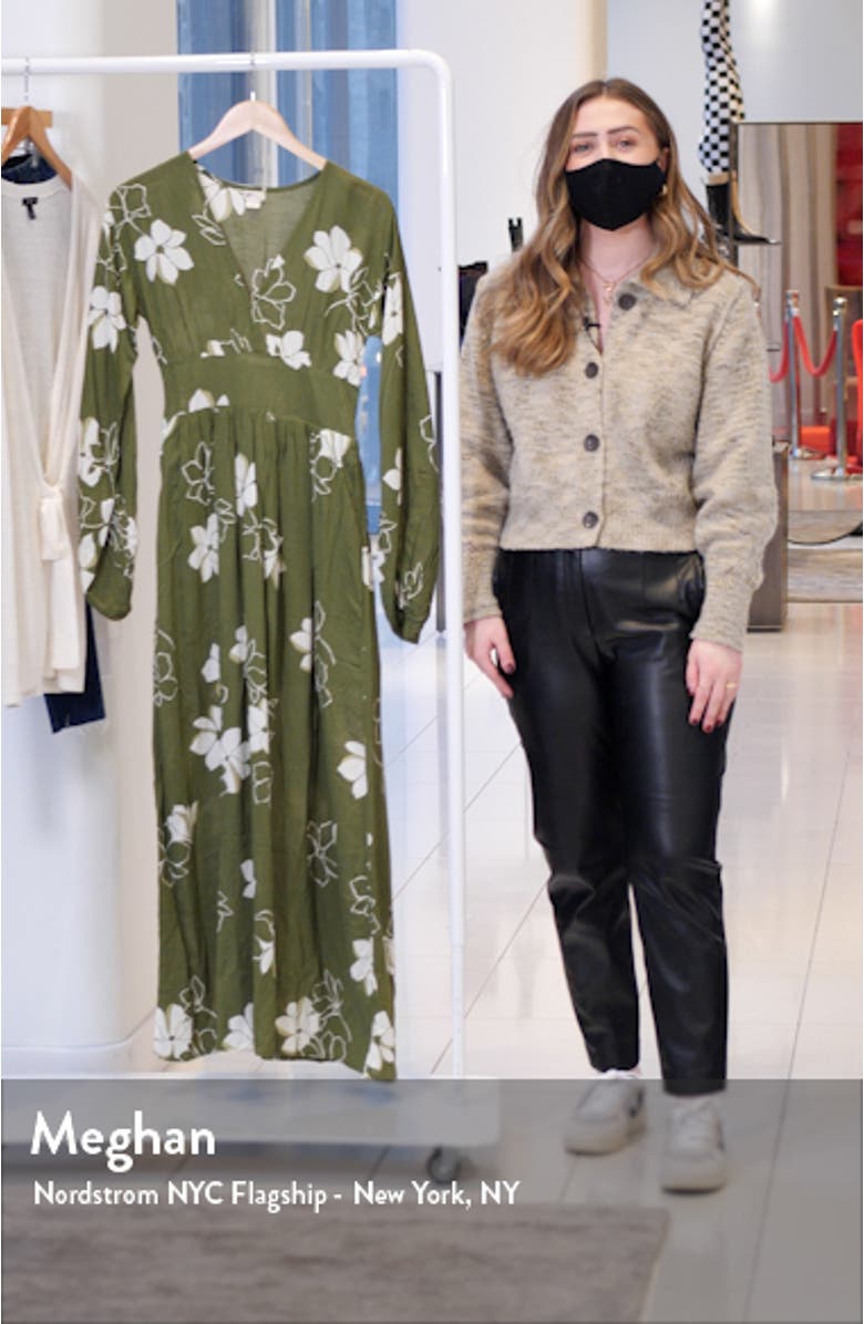 Night Bloom Floral Long Sleeve Maxi Dress, sales video thumbnail