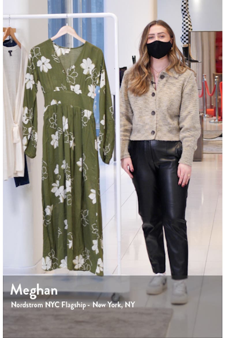 Night Bloom Floral Long Sleeve Maxi Dress video