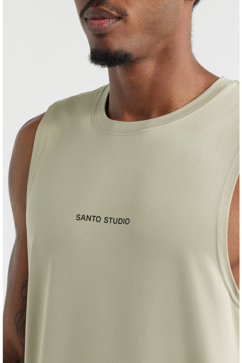 Tempo Wordmark Tech Tank, Alternate, color, CEMENT