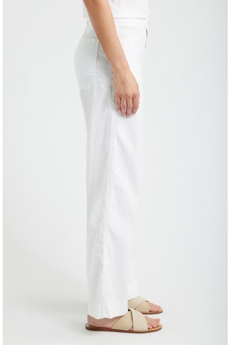 Wide Leg Pants, Alternate, color, WHITE PREFORMANCE LINEN