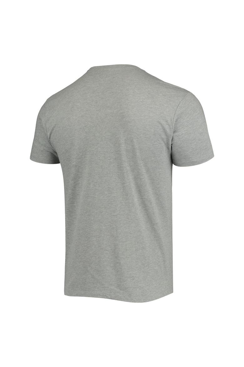 Men's Junk Food Heathered Gray Los Angeles Chargers Helmet T-Shirt, Alternate, color, Heather Gray