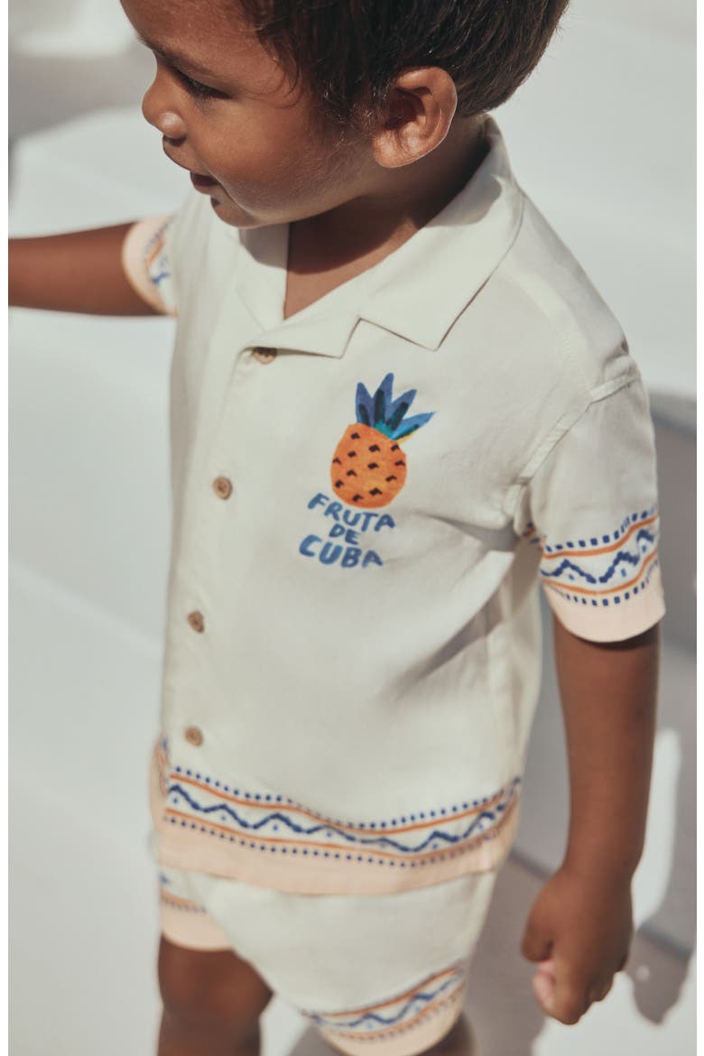 Kids' Havana Camp Shirt & Shorts Set, Alternate, color, NEUTRAL