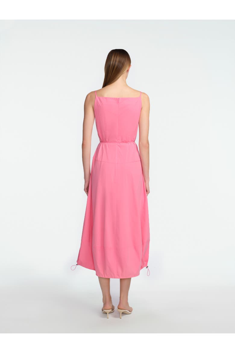 Cotton Poplin Bubble Hem Dress, Alternate, color, Peony