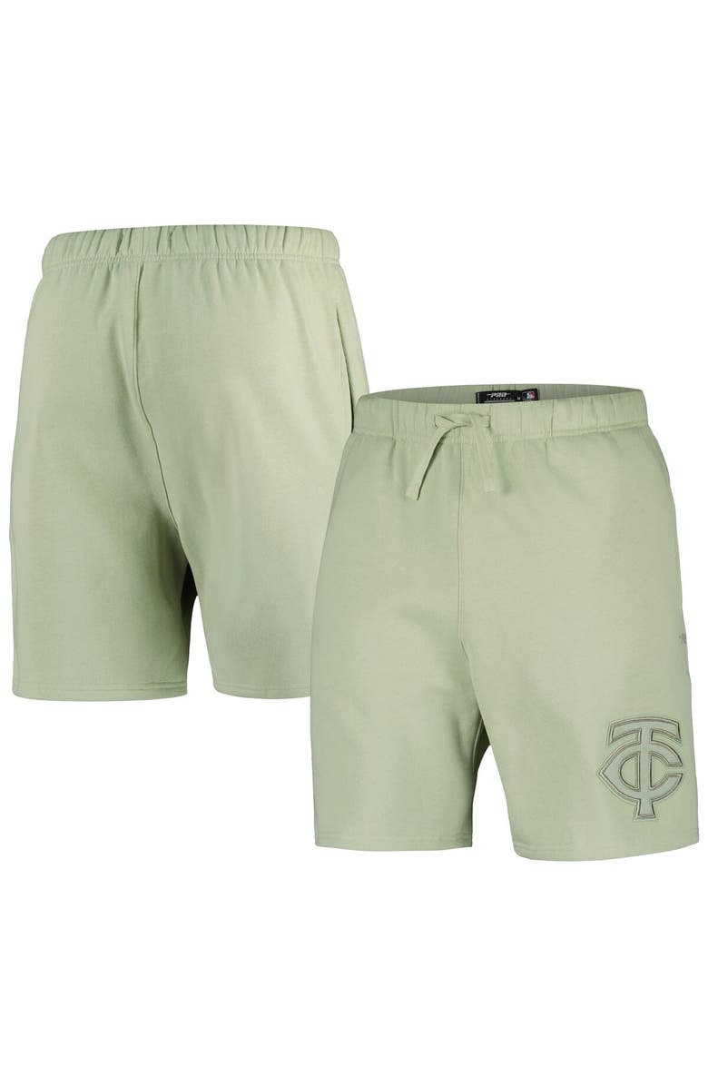 PRO STANDARD Men's Pro Standard Green Minnesota Twins Neutral Fleece Shorts, Alternate, color, Green