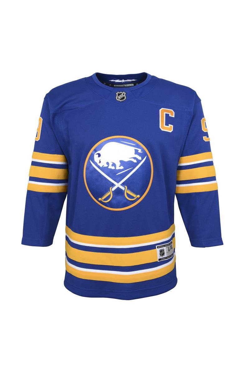 Outerstuff Youth Jack Eichel Royal Buffalo Sabres Home Premier Player Jersey, Alternate, color, 
