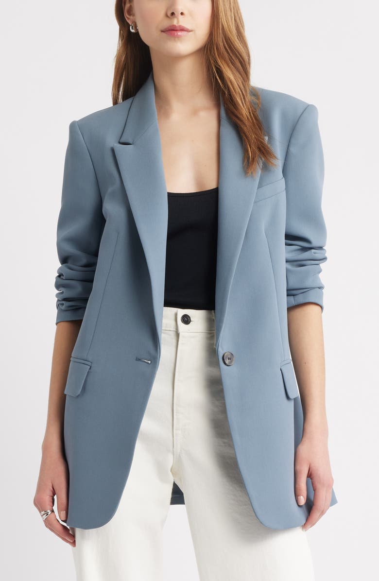 Open Edit The Icon Relaxed Blazer, Main, color, Blue Weather