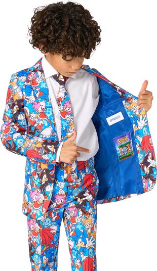 Kids' Sonic the Hedgehog<sup>™</sup> Two-Piece Suit & Tie Set
