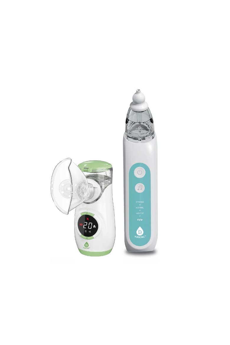 Mesh Nebulizer & Baby Nasal Aspirator Kit, Main, color, White