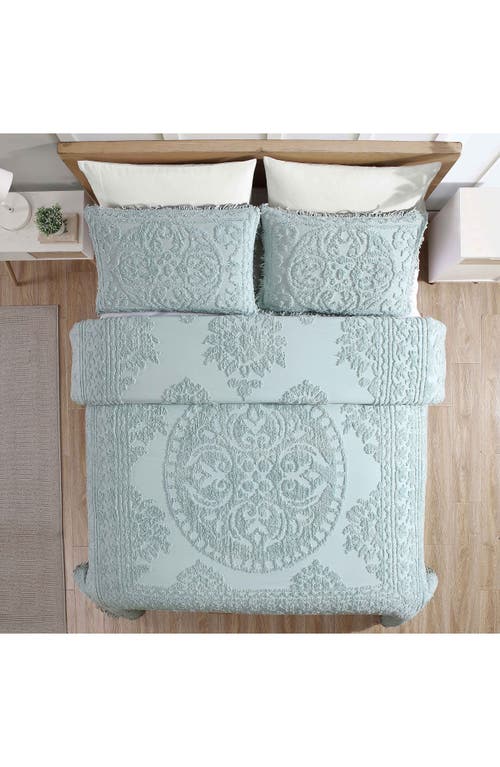Beatrice Home Fashions Medallion Cotton Chenille Bedspread