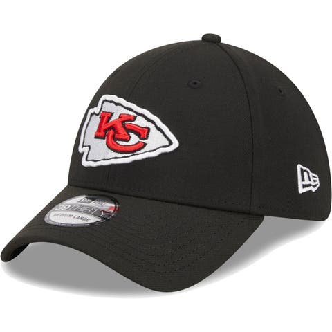 Men's New Era Black Kansas City Chiefs  Main 39THIRTY Flex Hat