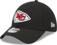 New Era Men's New Era Black Kansas City Chiefs Main 39THIRTY Flex Hat